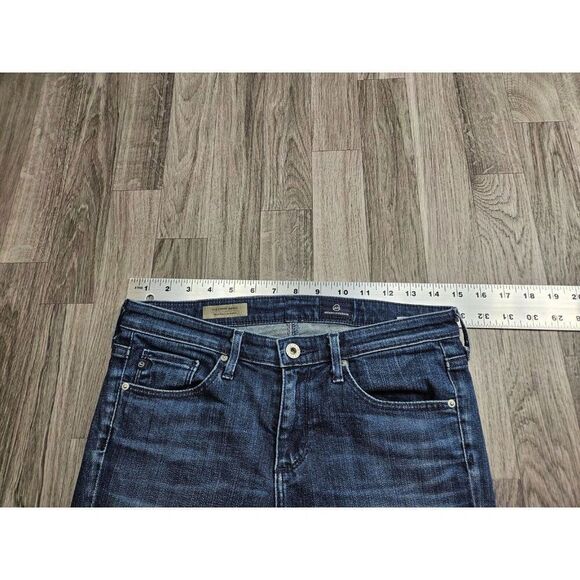 Adriano Goldschmied Womens Size 26 R Stevie Ankle Embroidered Denim Blue Jeans - Picture 7 of 11